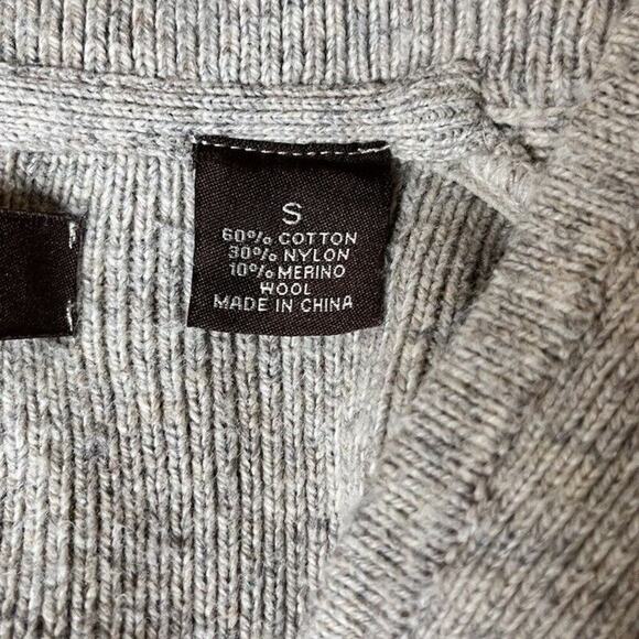 Perry Ellis, Merino Wool Blend Sweater/Cardigan, Cream, Button Closure, Medium - Picture 6 of 6